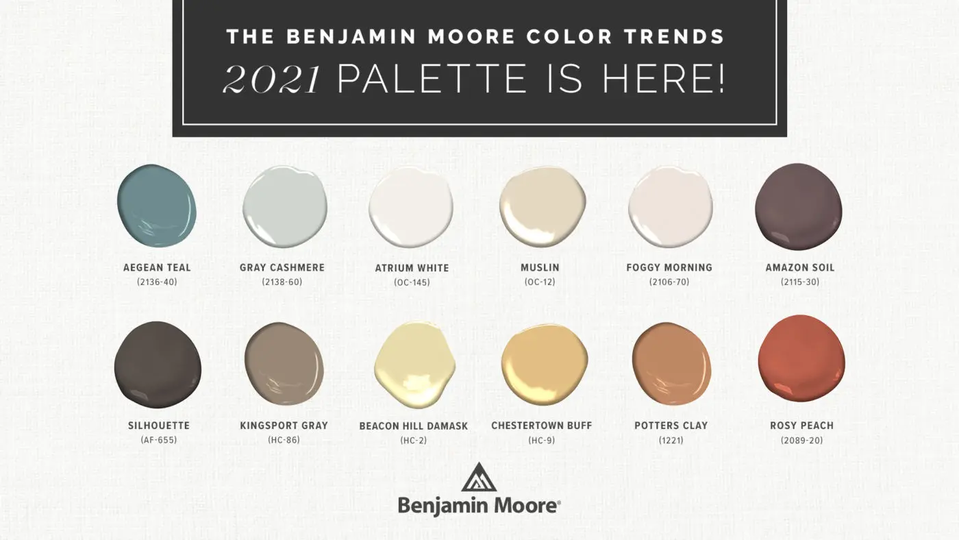 The Benjamin Moore Color Trends 2021 Palette is Here! - Image 2