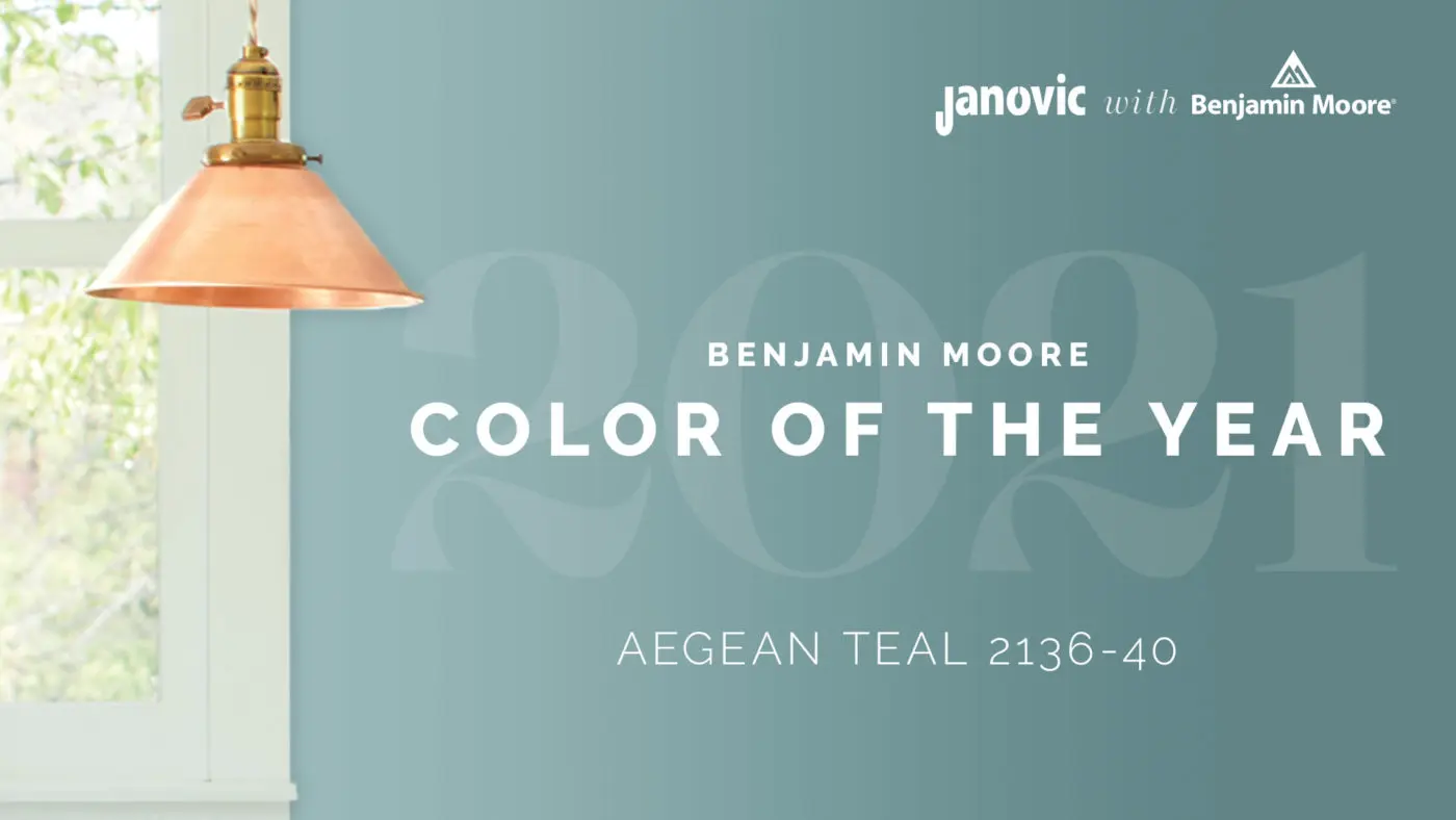 Benjamin moore color of deals the year 2021