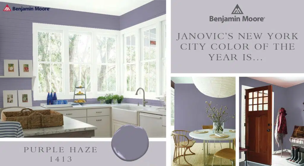 Janovic's NYC Color of the Year 2022: Purple Haze 1413 Near Chelsea, New York (NY)