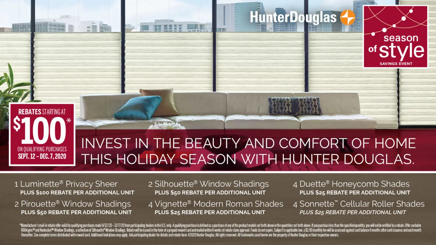 Hunter Douglas Season of Style Savings Event - Image 1