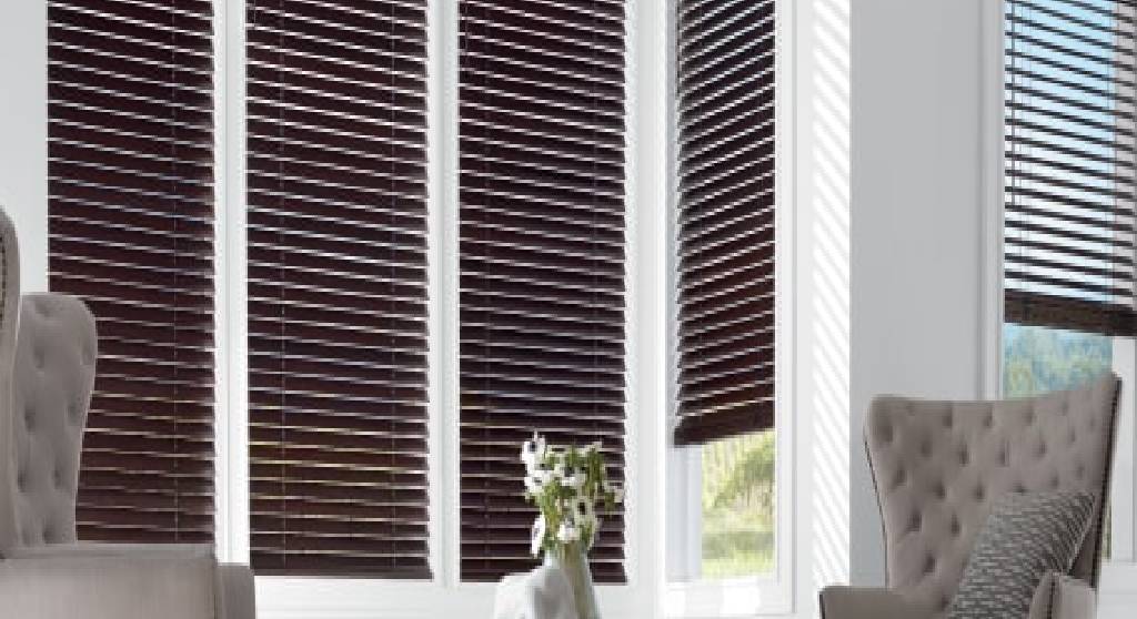 Hunter Douglas Parkland® Wood Blinds Window Blinds Faux Wood Blinds New York City, New York (NY)