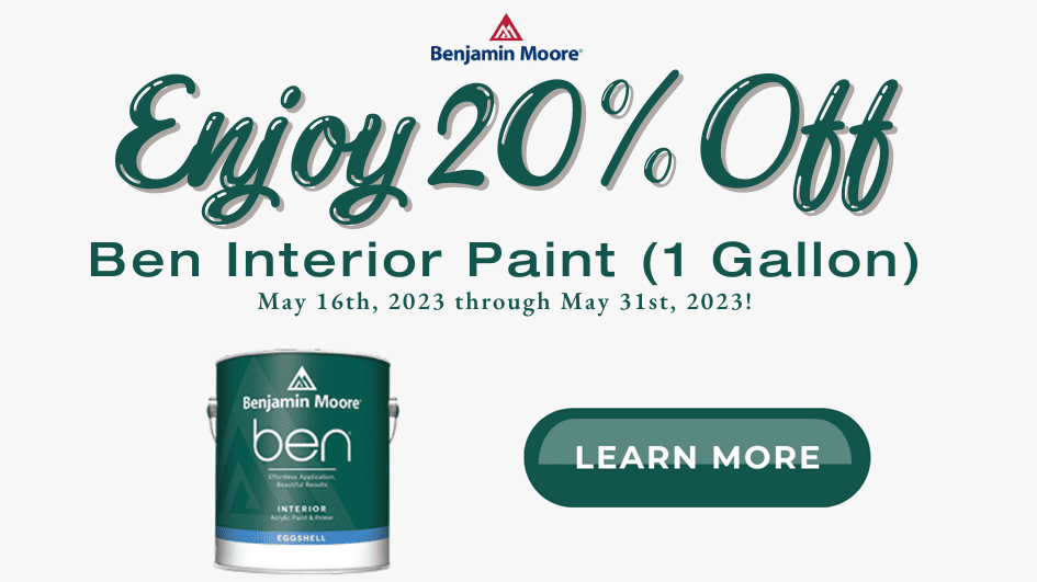 Benjamin Moore 20% Off Ben Interior Paint