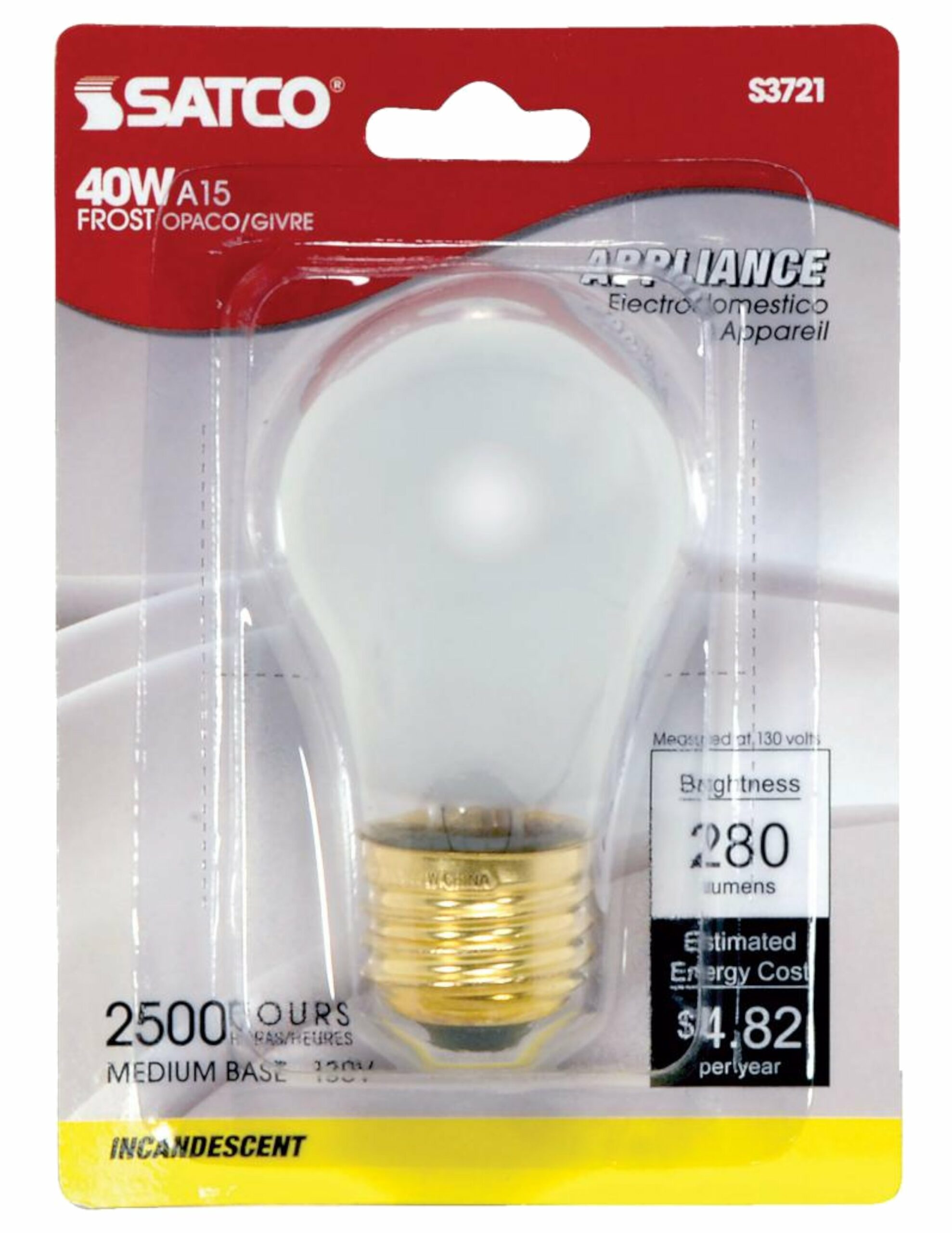 Incandescent Appliance Bulb