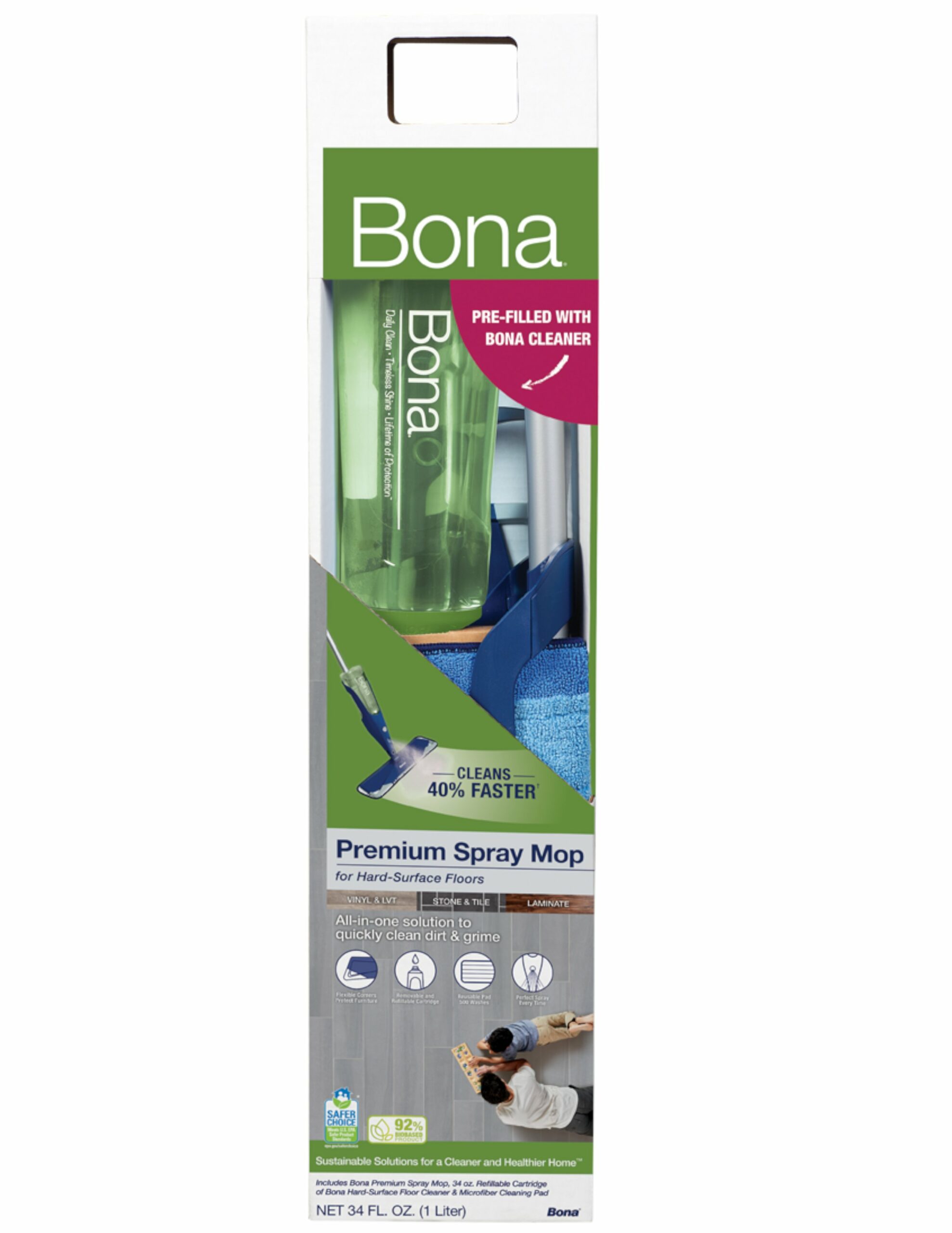 Hard Surface Floor Spray Mop