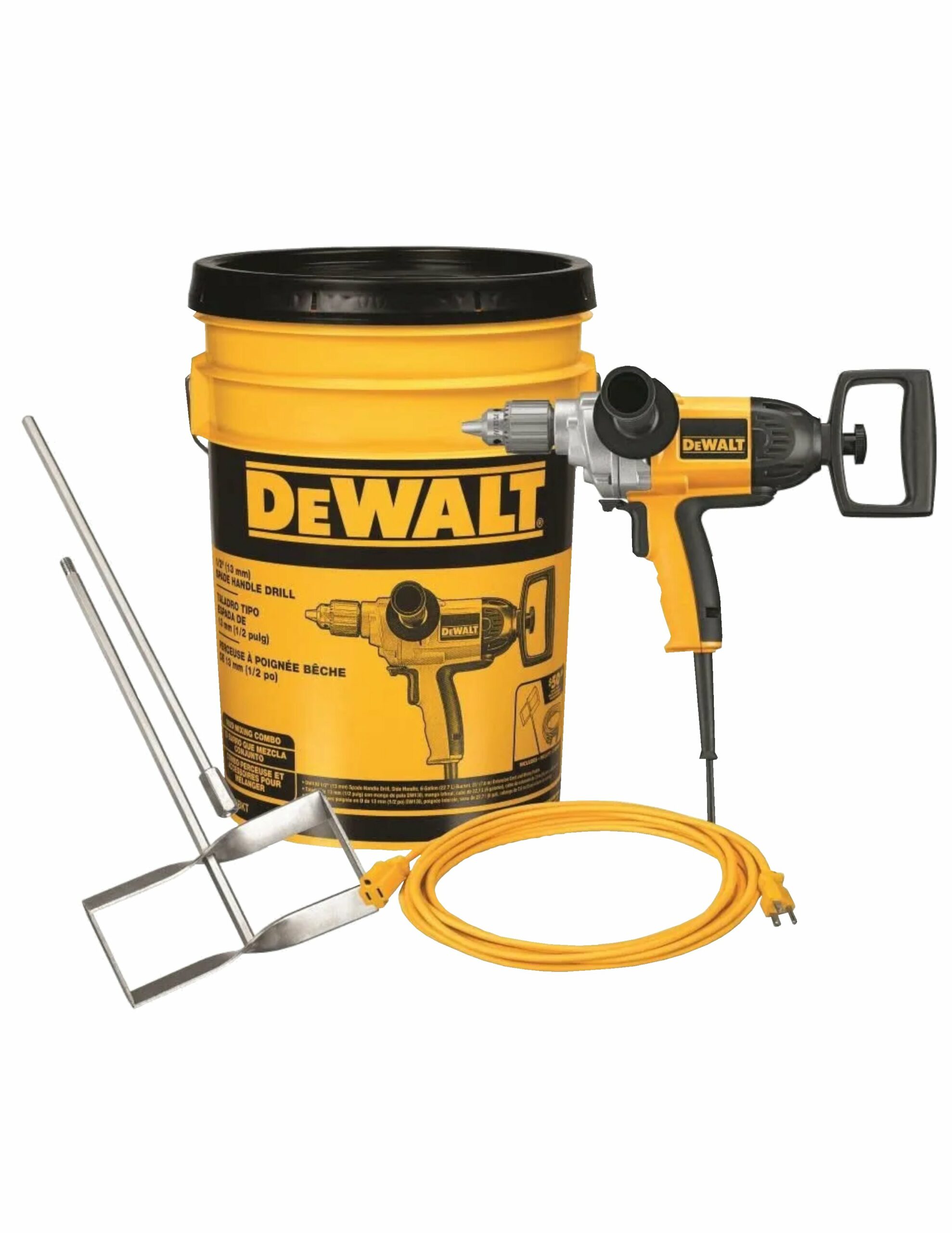 1/2in Spade Handle Drill Bucket Kit